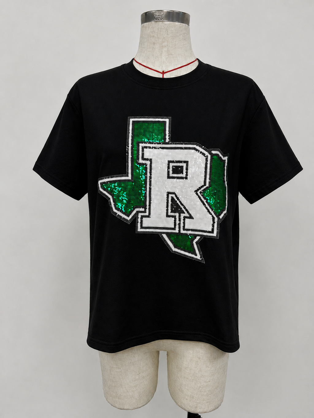 Idalou Black Varsity Sparkle Tee (Mock Up)