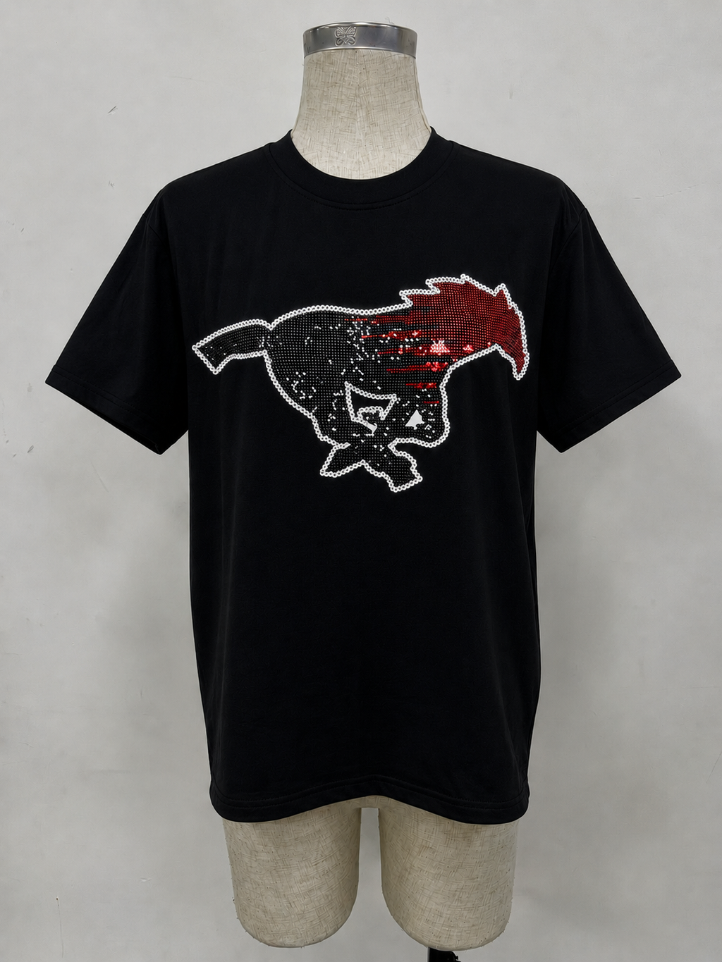 New Home Black Varsity Sparkle Tee (Mock Up)