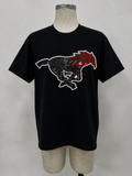 Shallowater Black Varsity Sparkle Tee