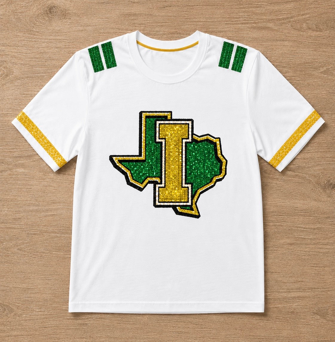 Idalou Varsity Sparkle Tee (Mock Up)
