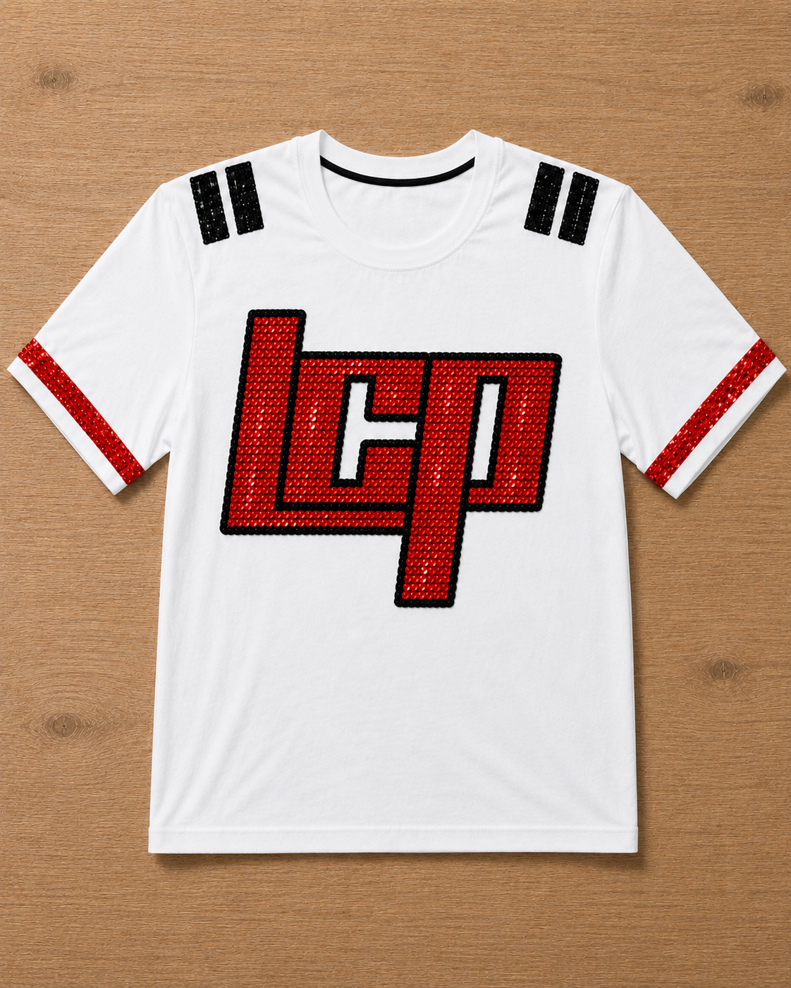 Lubbock-Cooper Varsity Sparkle Tee (Mock Up)