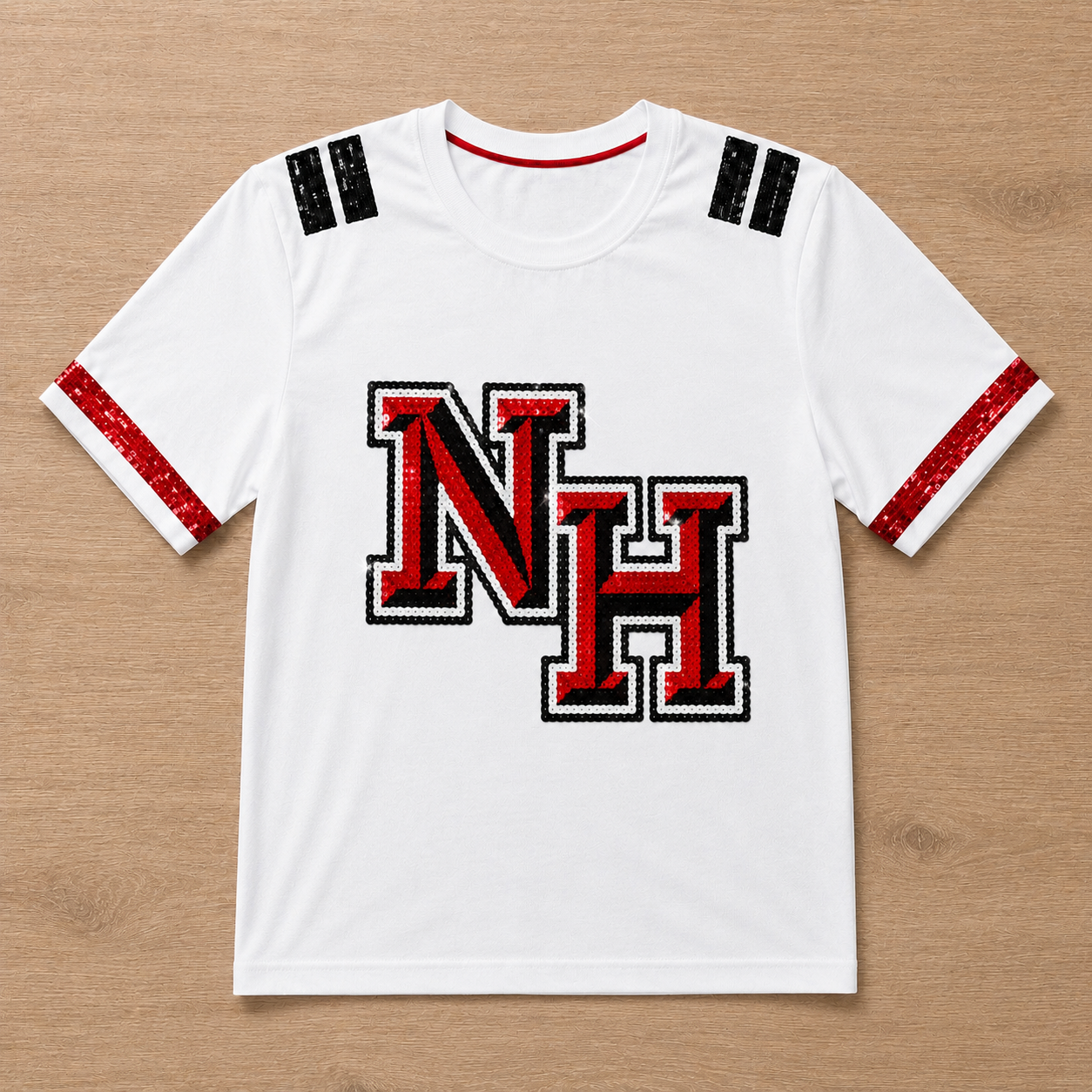 New Home Varsity Sparkle Tee (Mock Up)