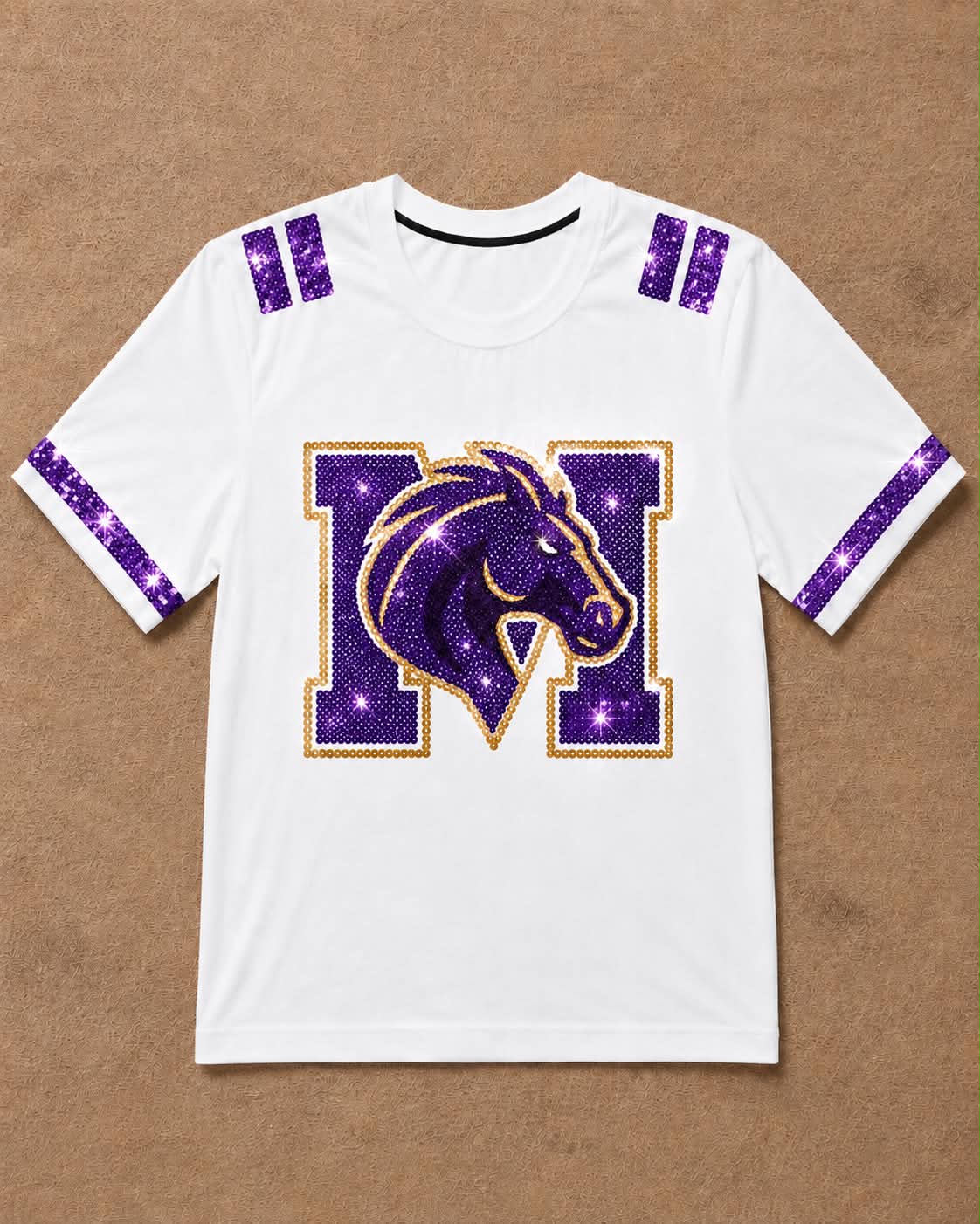 Meadow Varsity Sparkle Tee (Mock Up)